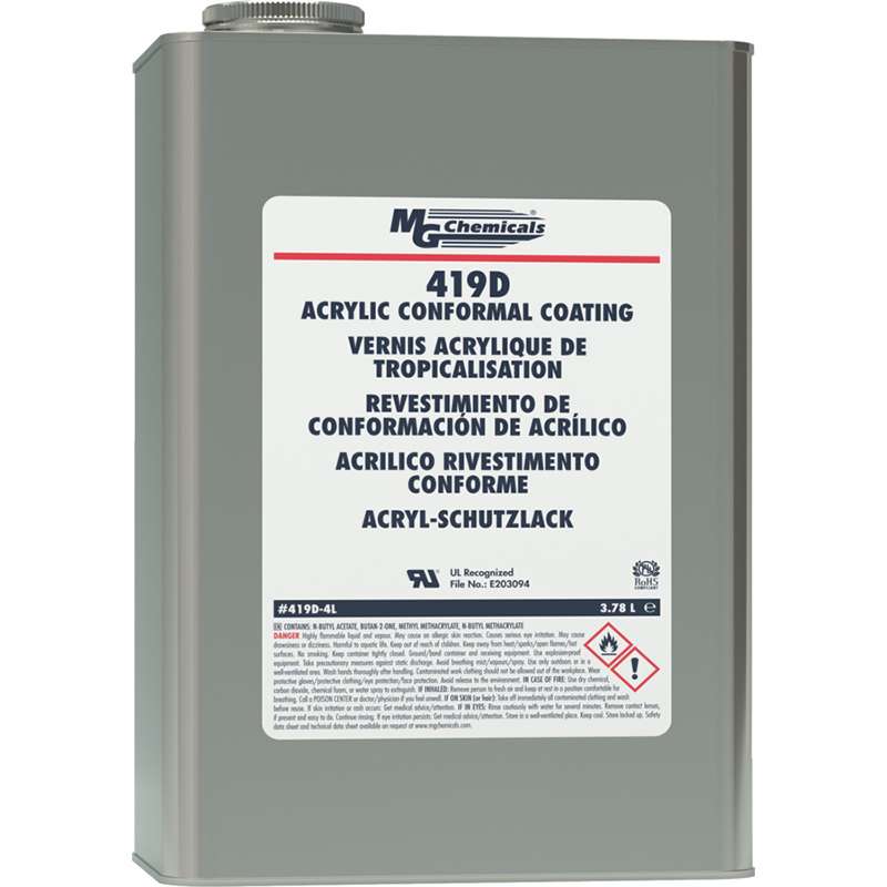 Acrylic Conformal Coating, IPC 830, UL 94V-0 1 gal